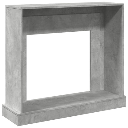 Fireplace Surround Concrete Grey 100x30x87.5 cm Engineered Wood