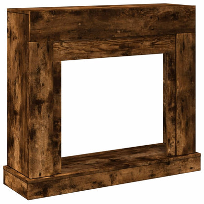 Fireplace Surround Smoked Oak 100x30x87.5 cm Engineered Wood