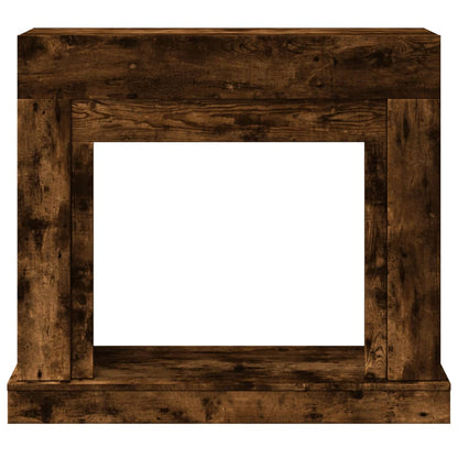 Fireplace Surround Smoked Oak 100x30x87.5 cm Engineered Wood