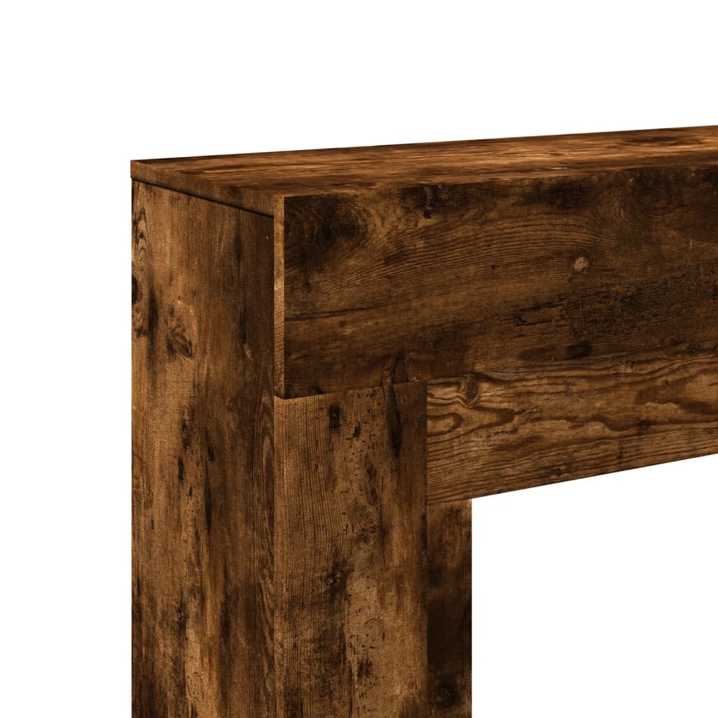 Fireplace Surround Smoked Oak 100x30x87.5 cm Engineered Wood