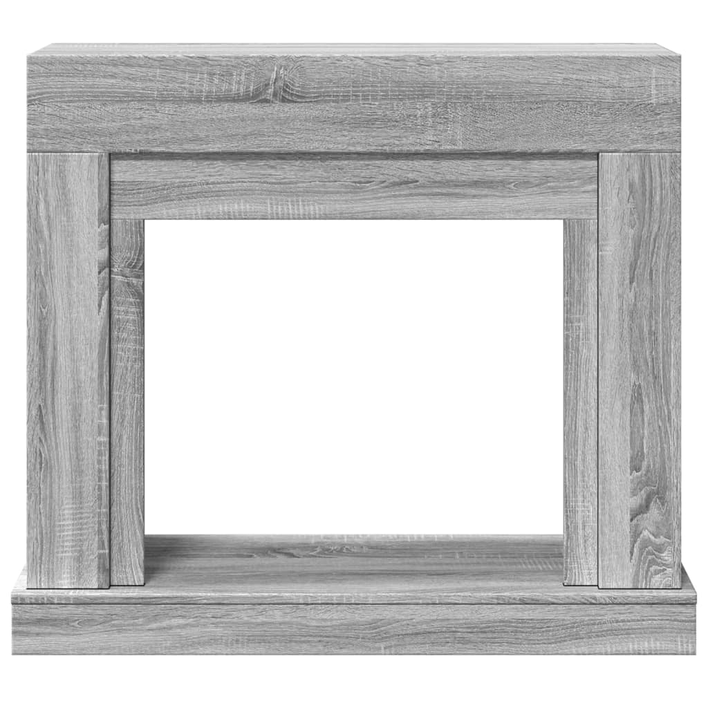 Fireplace Surround Grey Sonoma 100x30x87.5 cm Engineered Wood