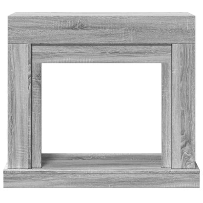 Fireplace Surround Grey Sonoma 100x30x87.5 cm Engineered Wood