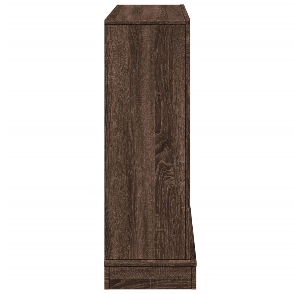 Fireplace Surround Brown Oak 100x30x87.5 cm Engineered Wood