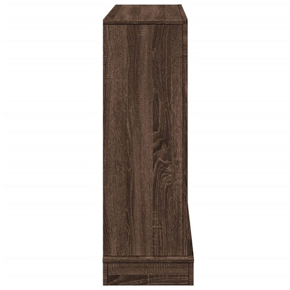 Fireplace Surround Brown Oak 100x30x87.5 cm Engineered Wood