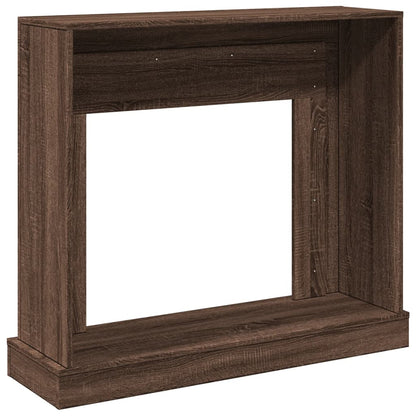 Fireplace Surround Brown Oak 100x30x87.5 cm Engineered Wood