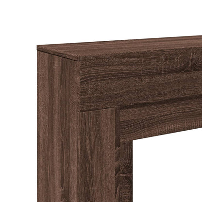 Fireplace Surround Brown Oak 100x30x87.5 cm Engineered Wood