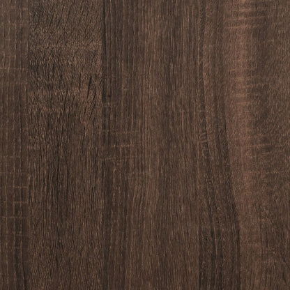 Fireplace Surround Brown Oak 100x30x87.5 cm Engineered Wood
