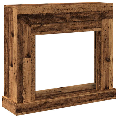 Fireplace Surround Old Wood 100x30x87.5 cm Engineered Wood
