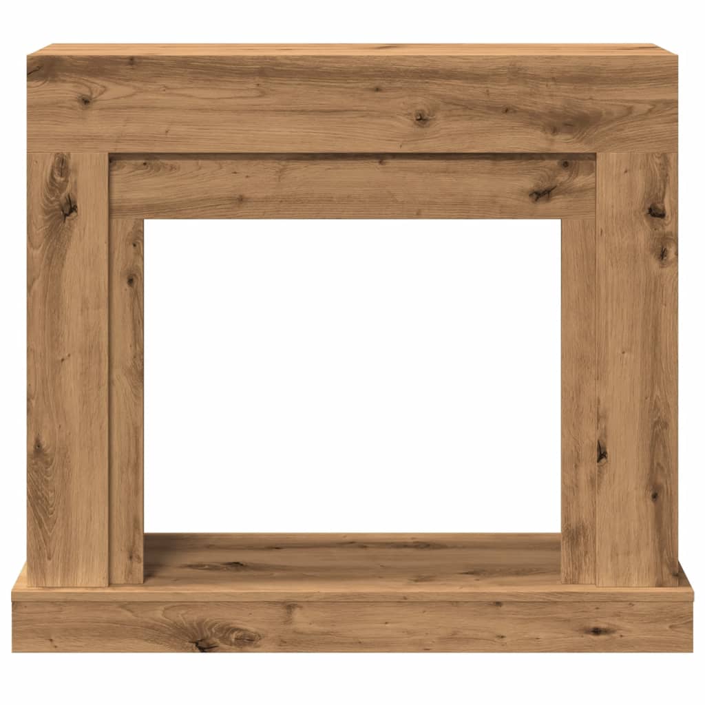 Fireplace Surround Artisan Oak 100x30x87.5 cm Engineered Wood