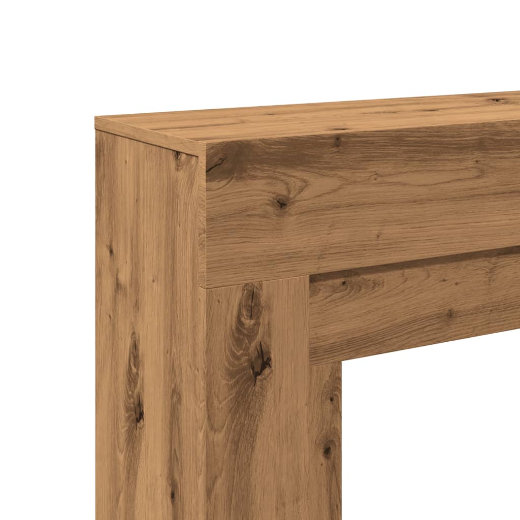 Fireplace Surround Artisan Oak 100x30x87.5 cm Engineered Wood