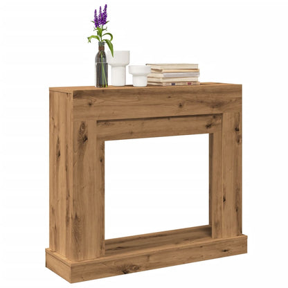 Fireplace Surround Artisan Oak 100x30x87.5 cm Engineered Wood