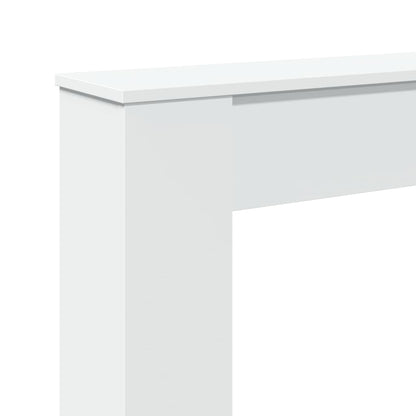 Fireplace Surround White 100x20x100 cm Engineered Wood