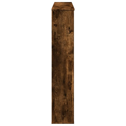 Fireplace Surround Smoked Oak 100x20x100 cm Engineered Wood