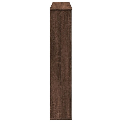 Fireplace Surround Brown Oak 100x20x100 cm Engineered Wood