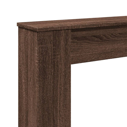 Fireplace Surround Brown Oak 100x20x100 cm Engineered Wood