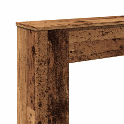 Fireplace Surround Old Wood 100x20x100 cm Engineered Wood