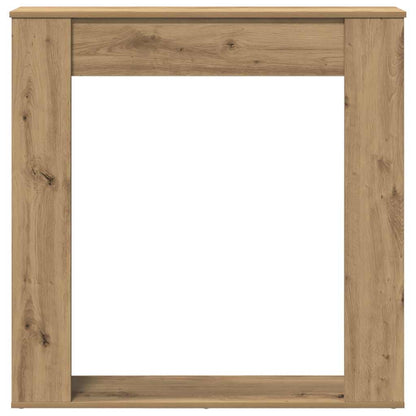 Fireplace Surround Artisan Oak 100x20x100 cm Engineered Wood