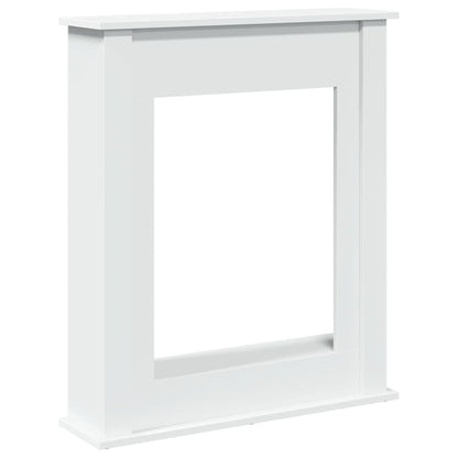 Fireplace Surround White 75x20x87.5 cm Engineered Wood