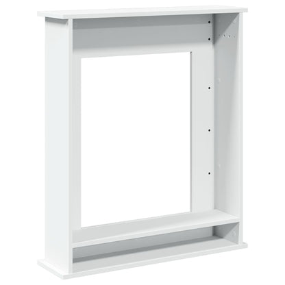 Fireplace Surround White 75x20x87.5 cm Engineered Wood
