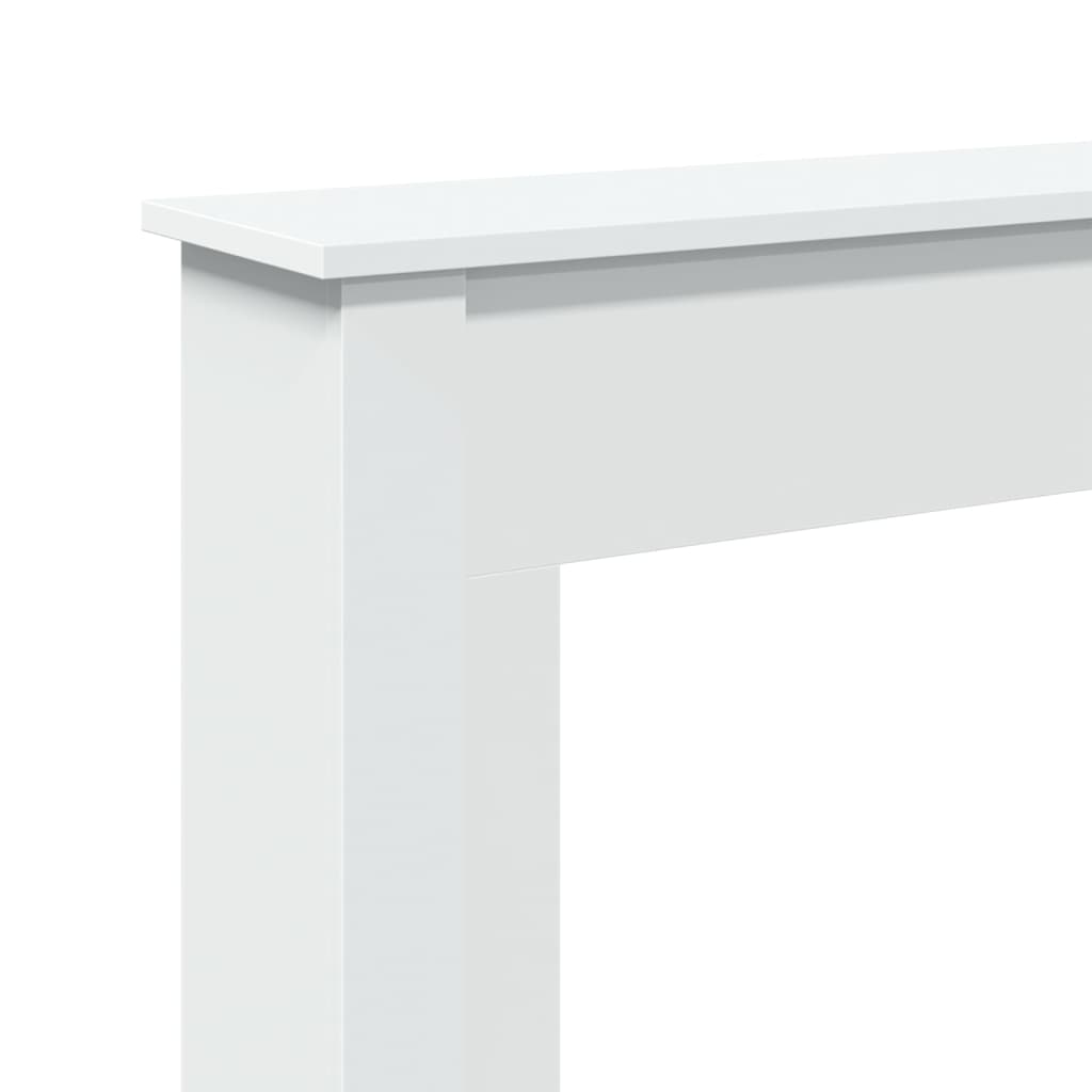 Fireplace Surround White 75x20x87.5 cm Engineered Wood
