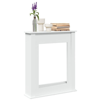 Fireplace Surround White 75x20x87.5 cm Engineered Wood