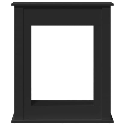 Fireplace Surround Black 75x20x87.5 cm Engineered Wood