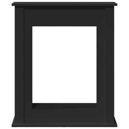 Fireplace Surround Black 75x20x87,5 cm Engineered Wood