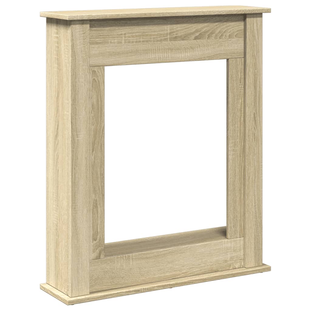 Fireplace Surround Sonoma Oak 75x20x87.5 cm Engineered Wood