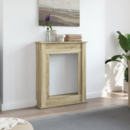 Fireplace Surround Sonoma Oak 75x20x87.5 cm Engineered Wood