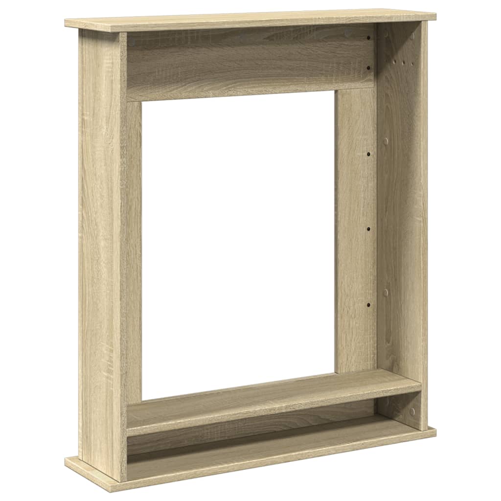 Fireplace Surround Sonoma Oak 75x20x87.5 cm Engineered Wood