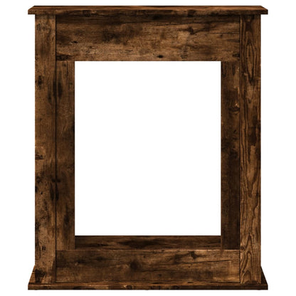 Fireplace Surround Smoked Oak 75x20x87.5 cm Engineered Wood
