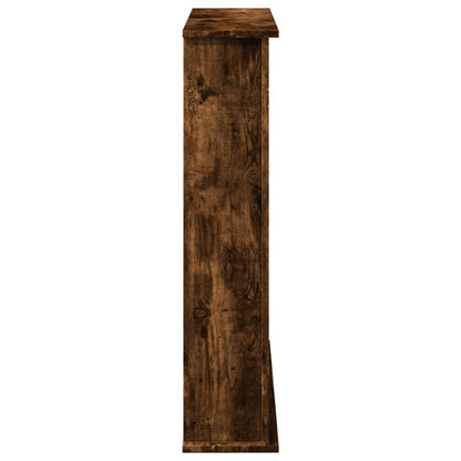 Fireplace Surround Smoked Oak 75x20x87.5 cm Engineered Wood