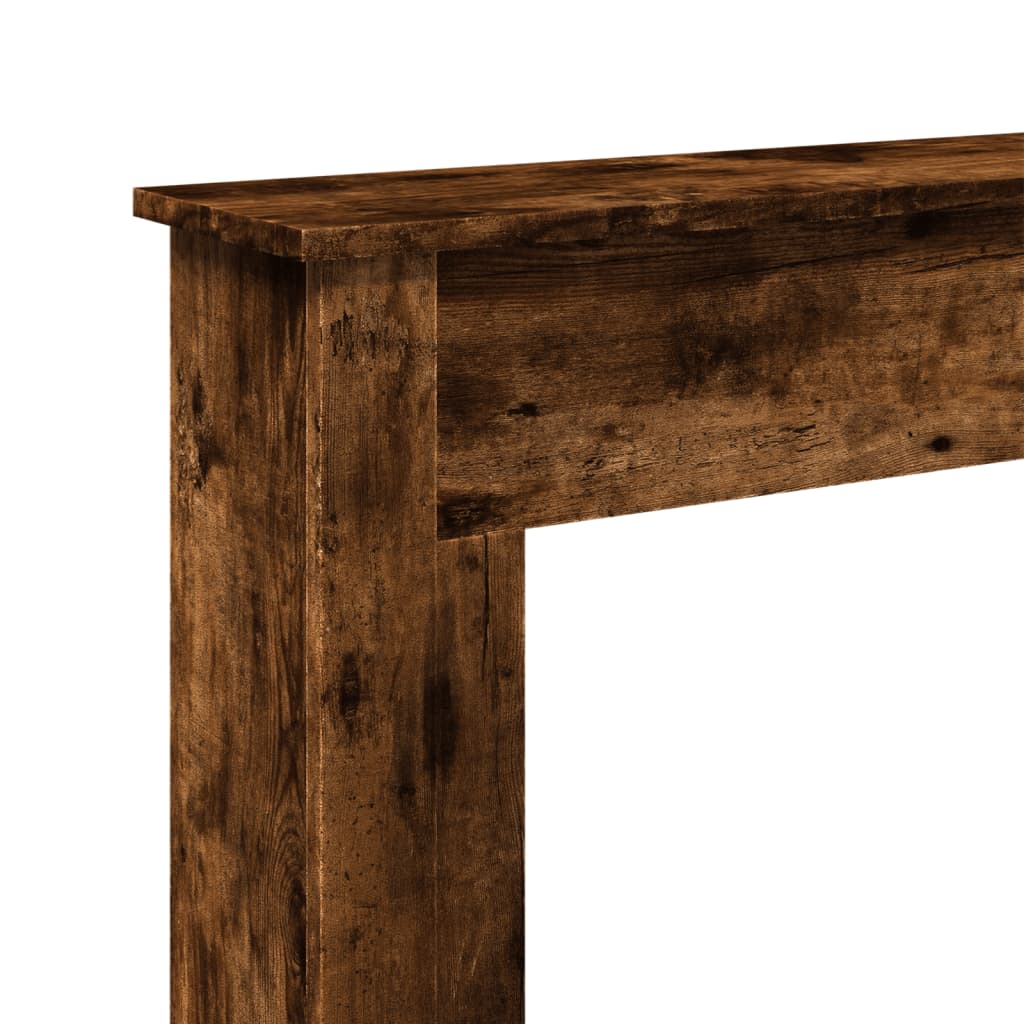 Fireplace Surround Smoked Oak 75x20x87.5 cm Engineered Wood