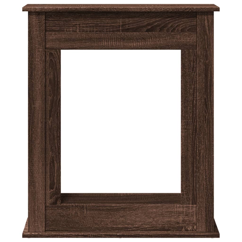 Fireplace Surround Brown Oak 75x20x87.5 cm Engineered Wood