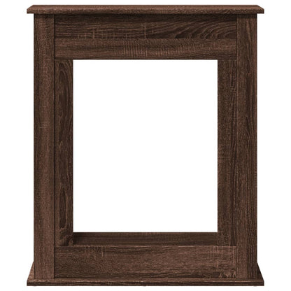 Fireplace Surround Brown Oak 75x20x87.5 cm Engineered Wood