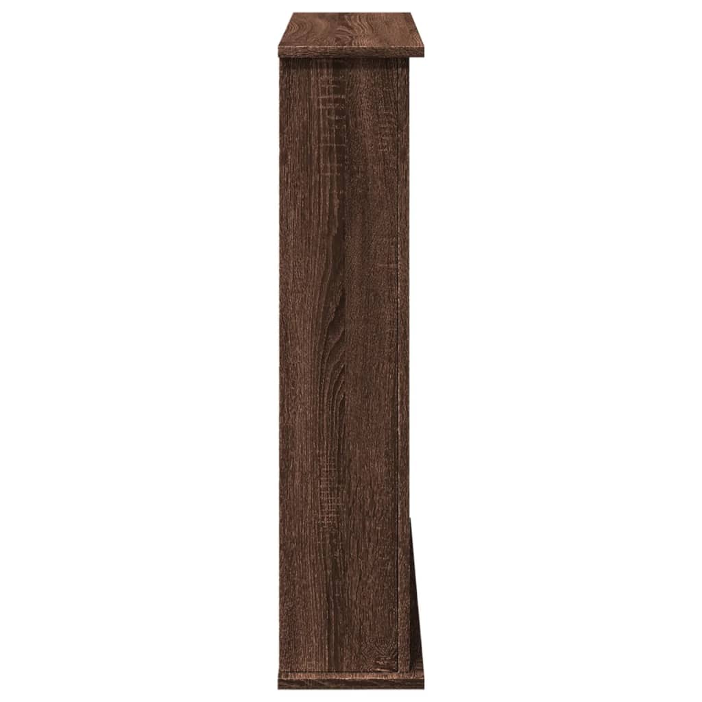 Fireplace Surround Brown Oak 75x20x87.5 cm Engineered Wood