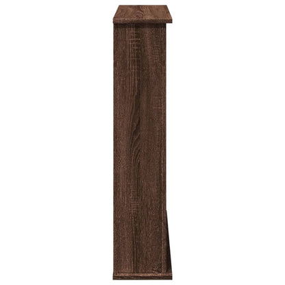 Fireplace Surround Brown Oak 75x20x87.5 cm Engineered Wood