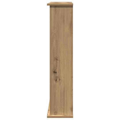 Fireplace Surround Artisan Oak 75x20x87.5 cm Engineered Wood