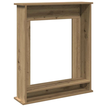 Fireplace Surround Artisan Oak 75x20x87.5 cm Engineered Wood