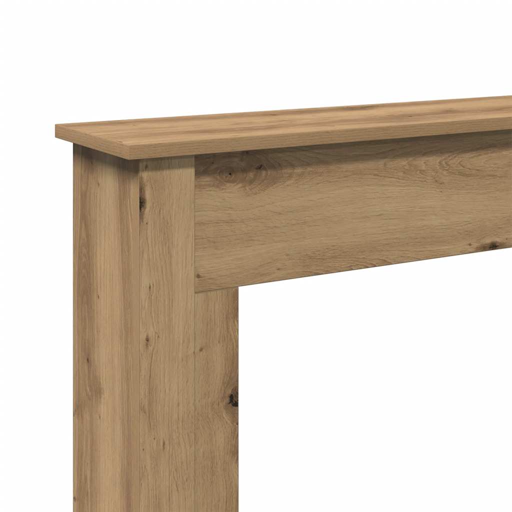 Fireplace Surround Artisan Oak 75x20x87.5 cm Engineered Wood