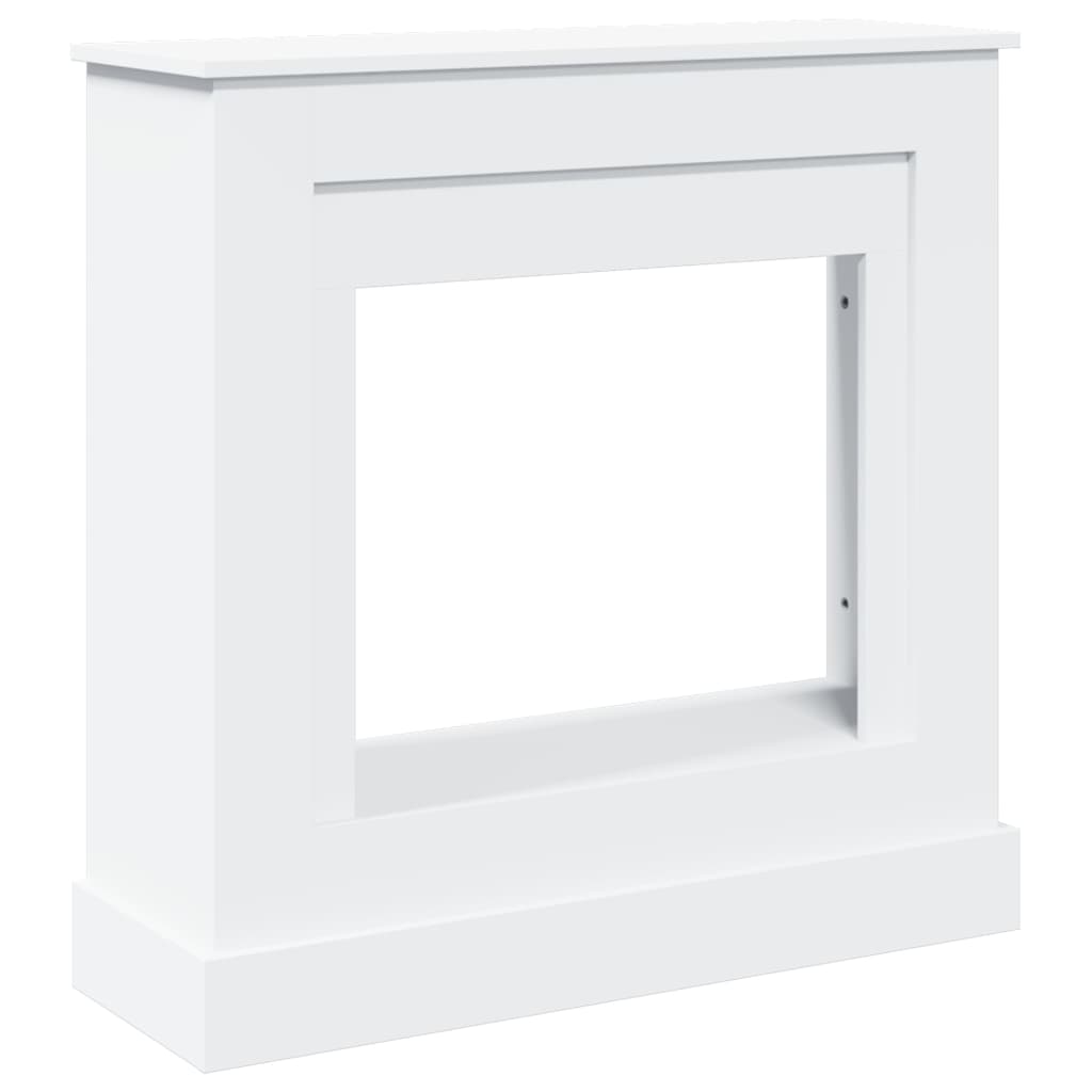 Fireplace Surround White 90x30x90 cm Engineered Wood