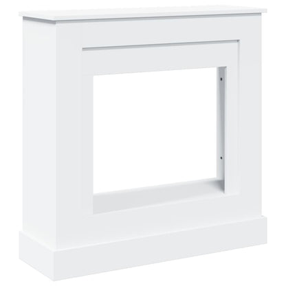 Fireplace Surround White 90x30x90 cm Engineered Wood