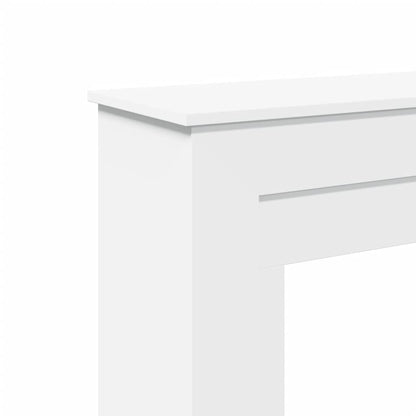 Fireplace Surround White 90x30x90 cm Engineered Wood