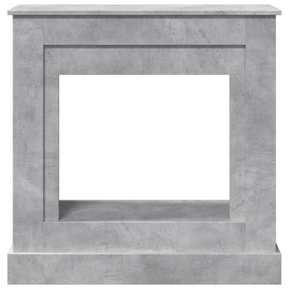 Fireplace Surround Concrete Grey 90x30x90 cm Engineered Wood