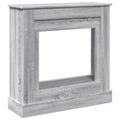 Fireplace Surround Grey Sonoma 90x30x90 cm Engineered Wood