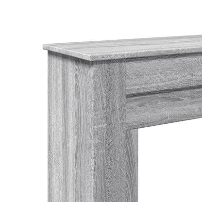 Fireplace Surround Grey Sonoma 90x30x90 cm Engineered Wood