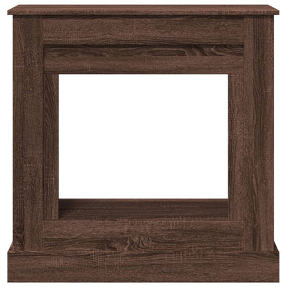 Fireplace Surround Brown Oak 90x30x90 cm Engineered Wood