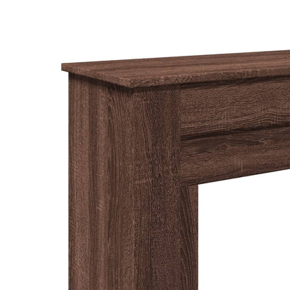 Fireplace Surround Brown Oak 90x30x90 cm Engineered Wood