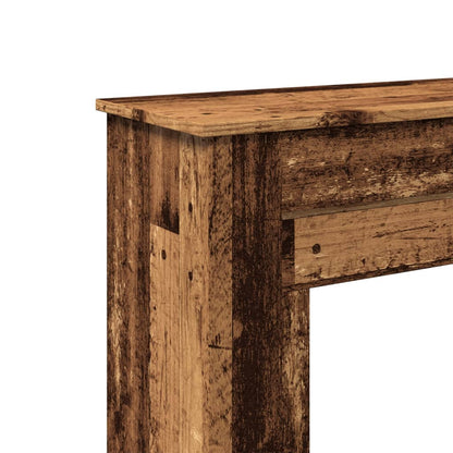 Fireplace Surround Old Wood 90x30x90 cm Engineered Wood