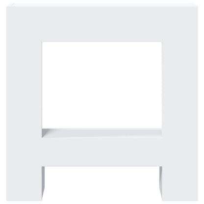 Fireplace Surround White 81x18x82 cm Engineered Wood